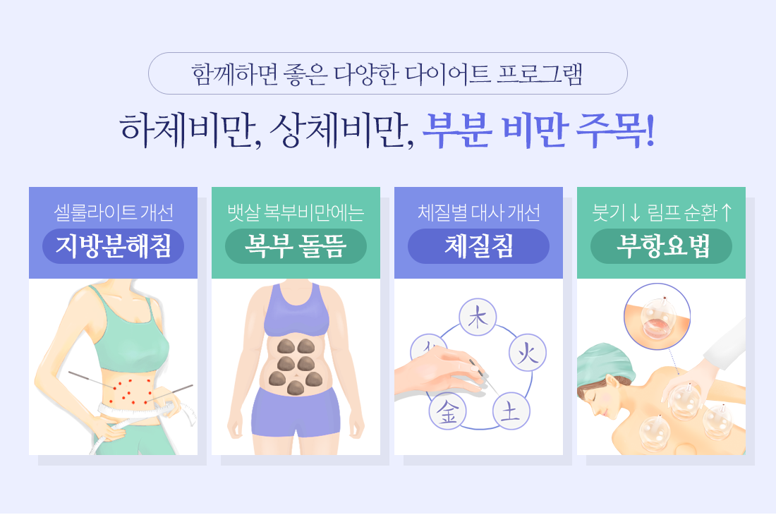 하체비만 상체비만 부분비만 다이어트클리닉