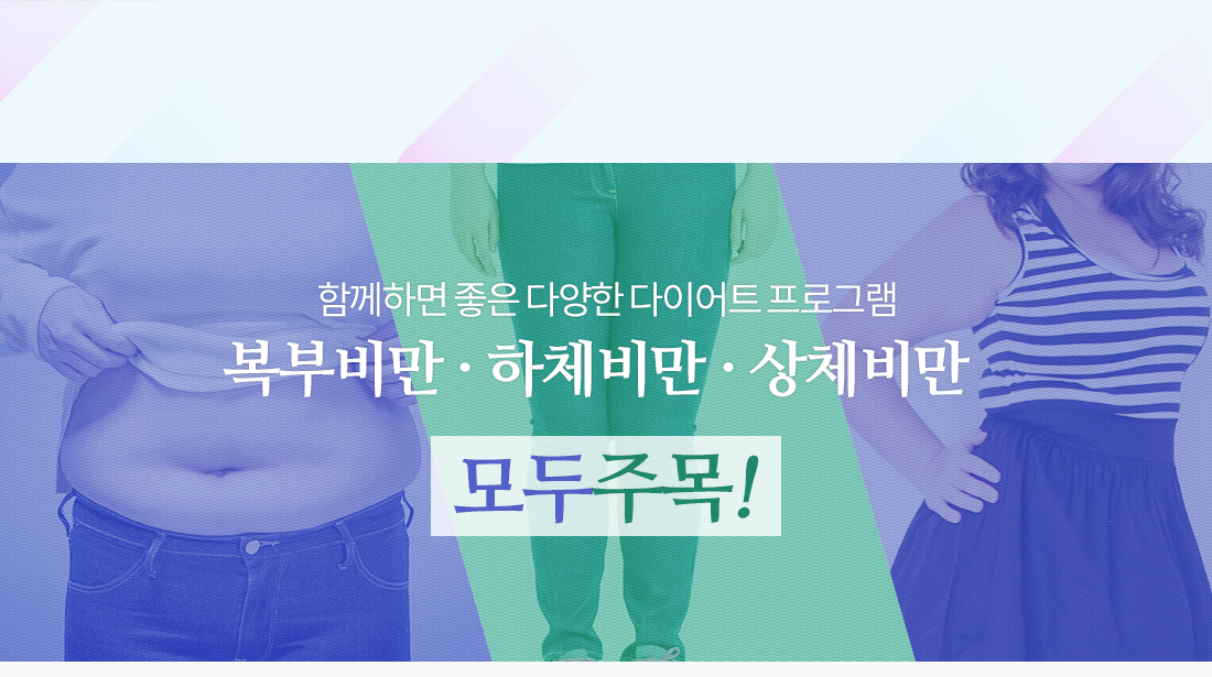 뱃살다이어트_부분비만 하체비만 상체비만 프로그램